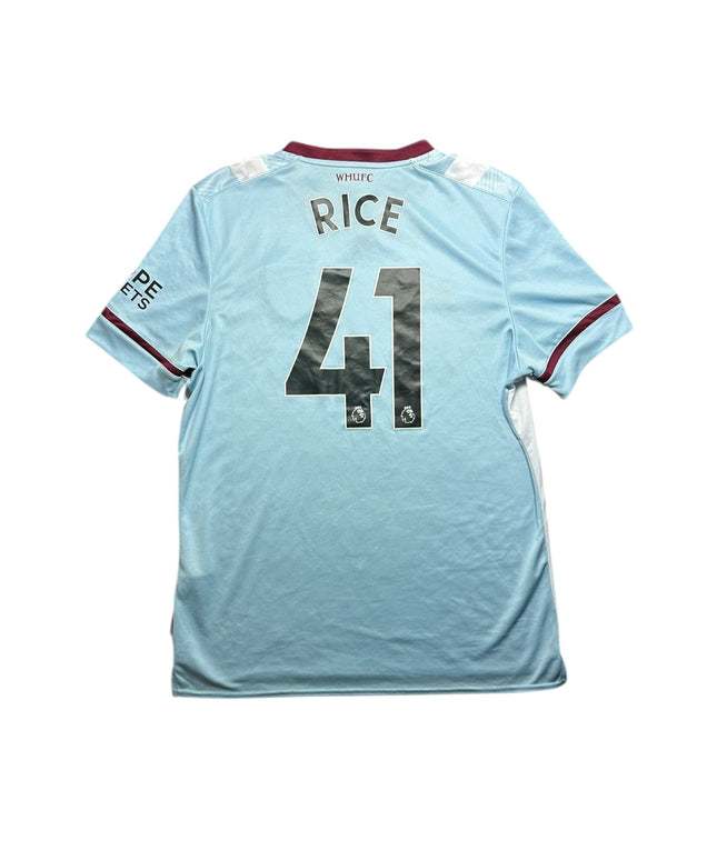 West Ham Football Shirt 2021/2022 Away Rice 41 (XL)
