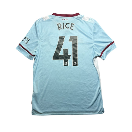 West Ham Football Shirt 2021/2022 Away Rice 41 (XL)