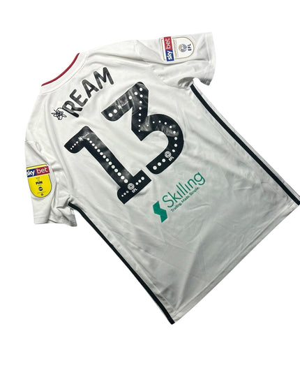 Fulham Football Shirt Home 2019/2020 Ream 13 EFL Patches (M)