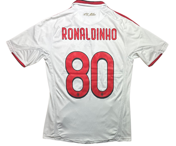 A.C. Milan RONALDINHO 80 シャツ RONALDINHO #80 AC Milan Jersey 2009/10 Short Sleeve Retro