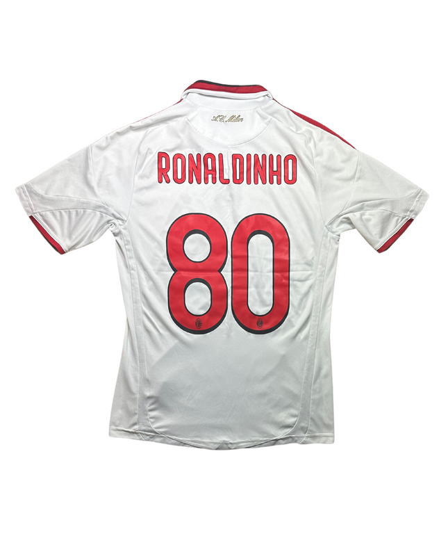 AC Milan 2009/2010 Away Football Shirt Ronaldinho (80)