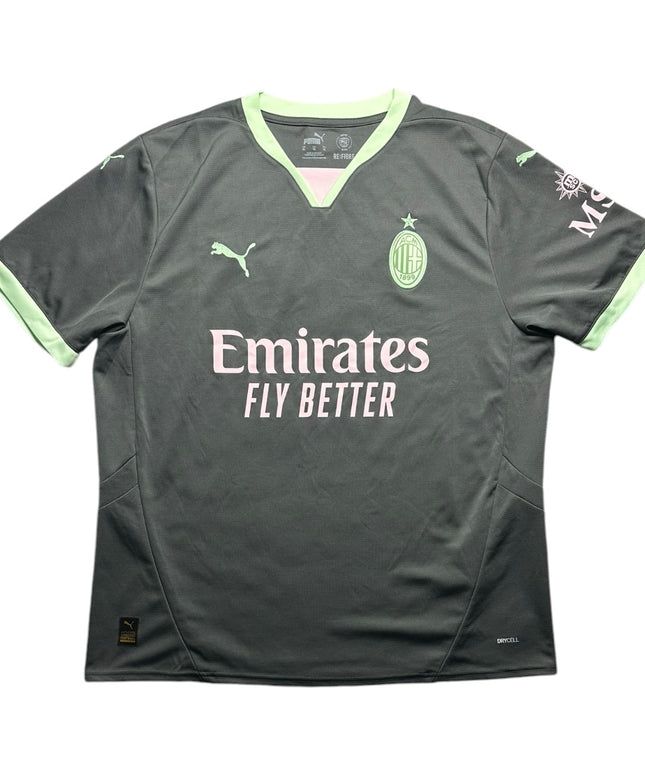 AC Milan Football Shirt Third 2024/2025 Rafa Leao 10 (XL)