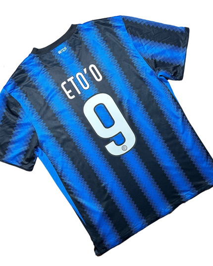Inter Milan 2010/2011 Home Football Shirt Eto’o (9)
