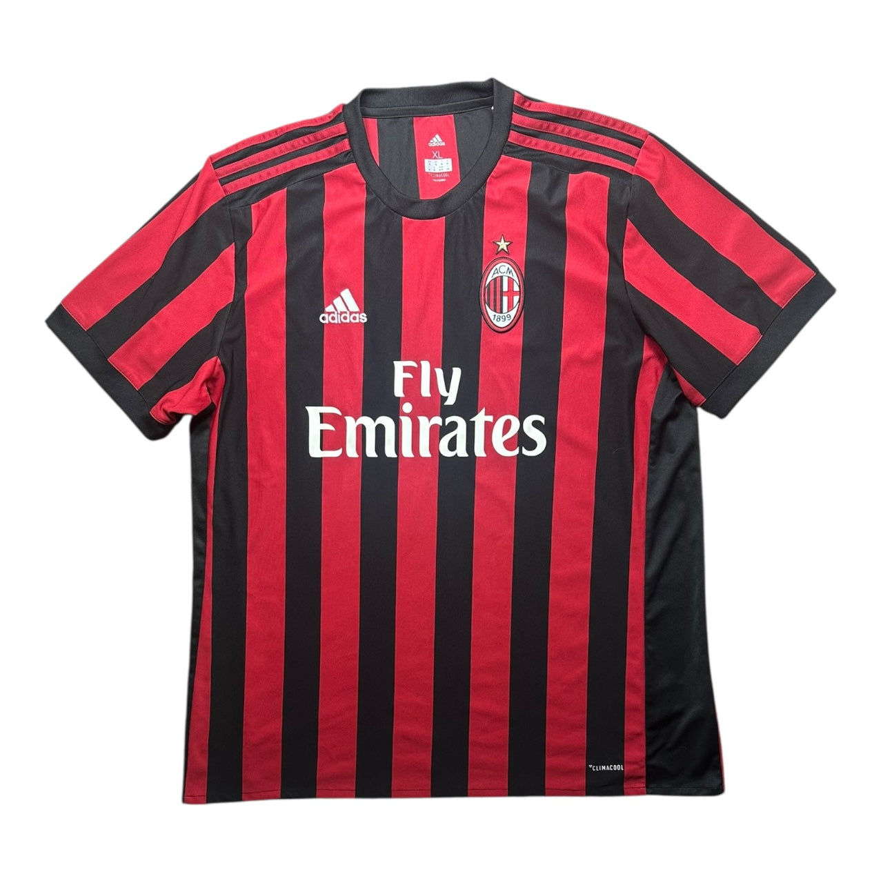 AC Milan Football Shirt 2017/2018 Home (XL)
