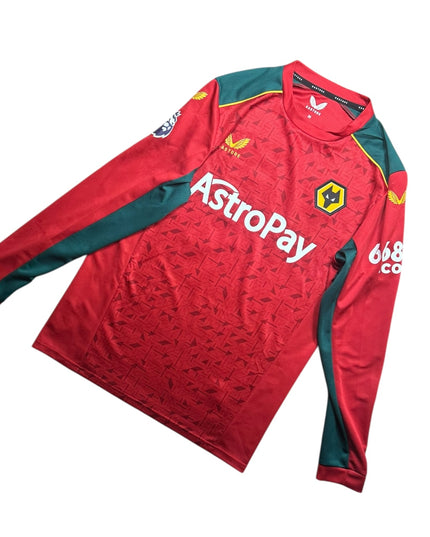 Wolves Football Shirt Away 2023/2024 Ait-Nouri 3 L/S (M)
