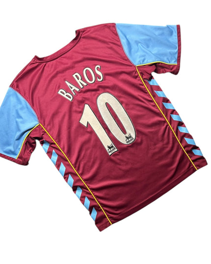 Aston Villa Football Shirt 2005/2006 Home Baros 10 (M)