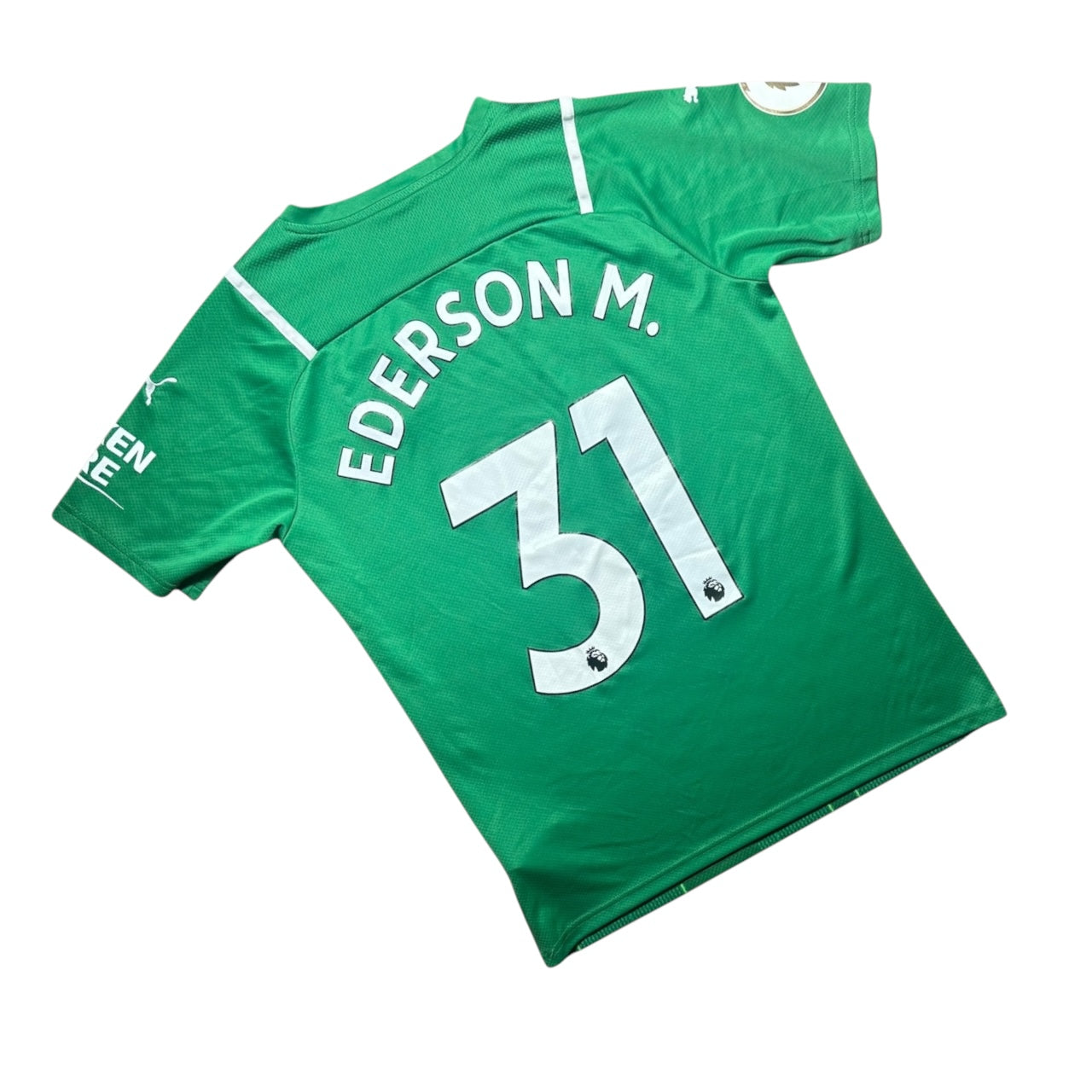 Manchester City Football Shirt 2021/2022 Goalkeeping Shirt Ederson M. 31 (M)