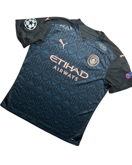 Manchester City Football Shirt Away 2020/2021 UCL Player Issue (XL)