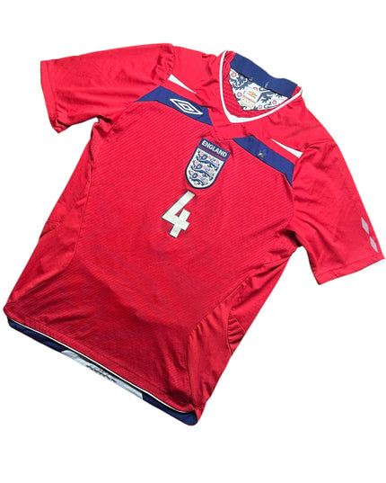 England Football Shirt Away 2008 Gerrard 4 (M)