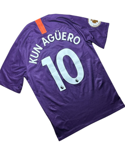 Manchester City Football Shirt 2017/2018 Third Kun Aguero 10 (S)