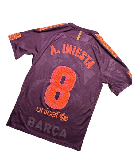 Barcelona Football Shirt 2017/2018 Third A.Iniesta 8 (S)