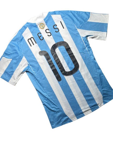 Argentina 2010/2011 Home Football Shirt Messi (10)