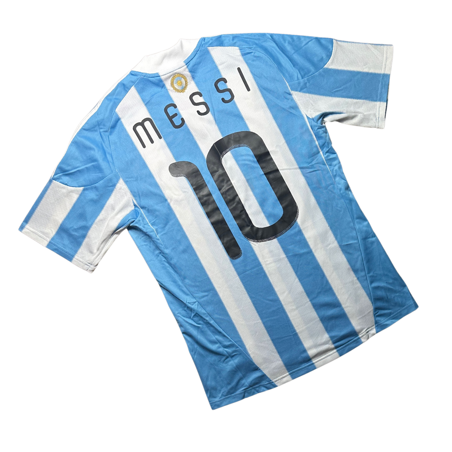 Argentina 2010/2011 Home Football Shirt Messi (10)