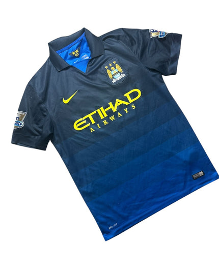 Manchester City Football Shirt Away 2014/2015 Kun Aguero 16 (M)