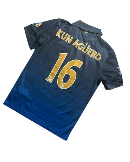 Manchester City Football Shirt Away 2014/2015 Kun Aguero 16 (M)