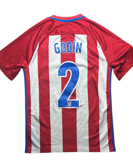 Atletico Madrid Football Shirt Home 2016/2017 Godin 2 (S)
