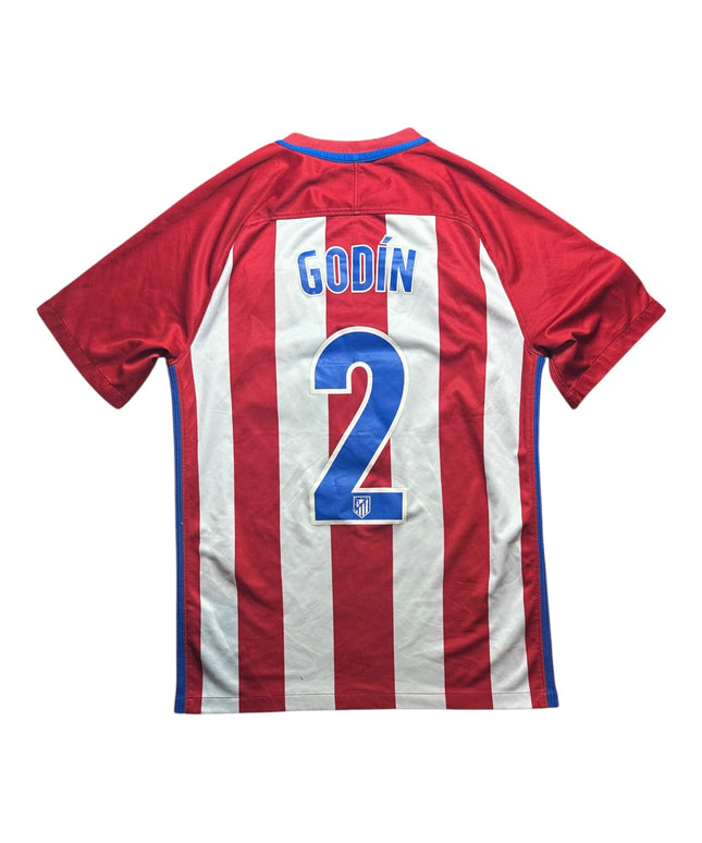 Atletico Madrid Football Shirt Home 2016/2017 Godin 2 (S)