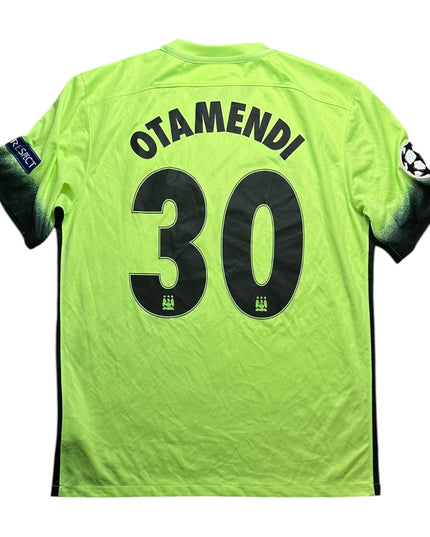 Manchester City Football Shirt Third 2015/2016 Otamendi 30 UCL (L)