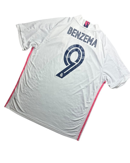 Real Madrid Football Shirt Home 2020/2021 Benzema 9 (XL)