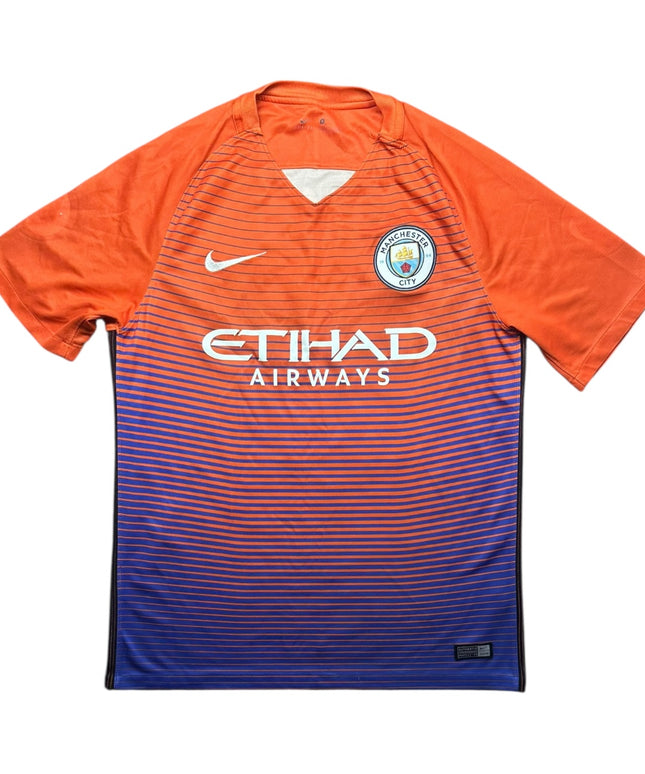 Manchester City Football Shirt Third 2016/2017 Kun Aguero 10 (M)