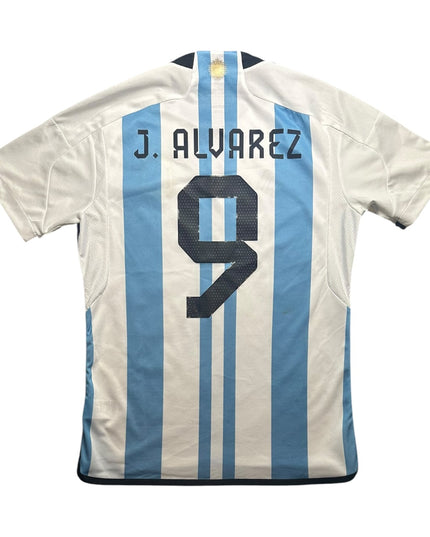 Argentina Football Shirt Home 2022/2023 J.Alvarez 9 (M)