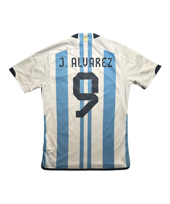 Argentina Football Shirt Home 2022/2023 J.Alvarez 9 (M)