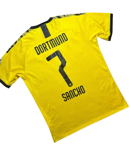 Borussia Dortmund Football Shirt Home 2019/2020 Sancho 7 (L)