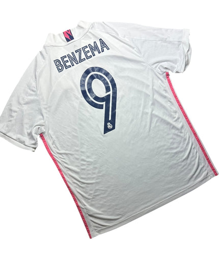 Real Madrid Football Shirt Home 2020/2021 Benzema 9 (XL)