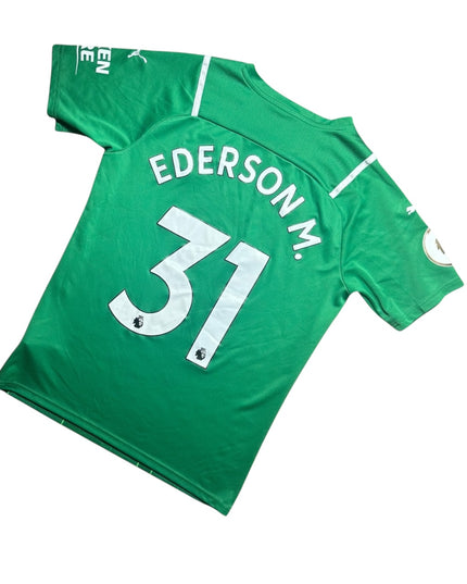 Manchester City Football Shirt 2021/2022 Goalkeeping Shirt Ederson M. 31 (M)