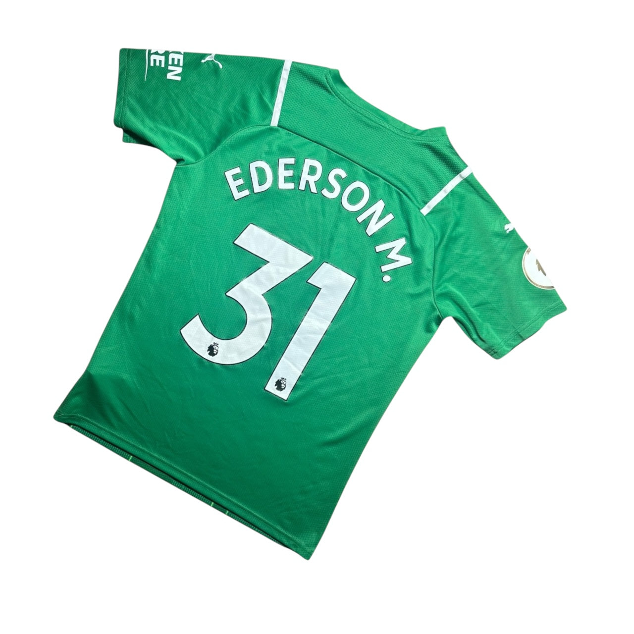 Manchester City Football Shirt 2021/2022 Goalkeeping Shirt Ederson M. 31 (M)