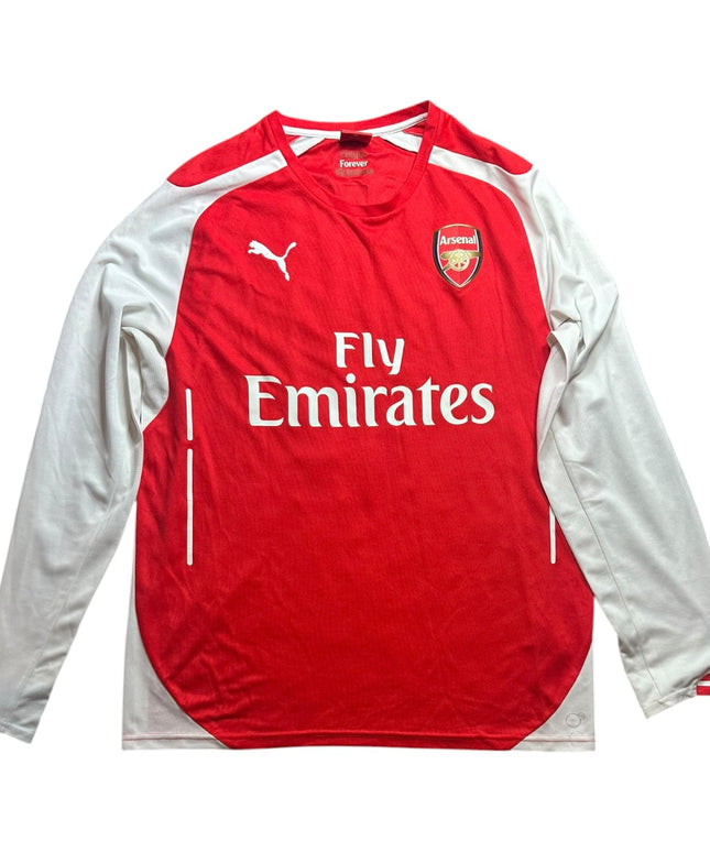 Arsenal Football Shirt Home 2014/2015 Ozil 11 L/S (L)