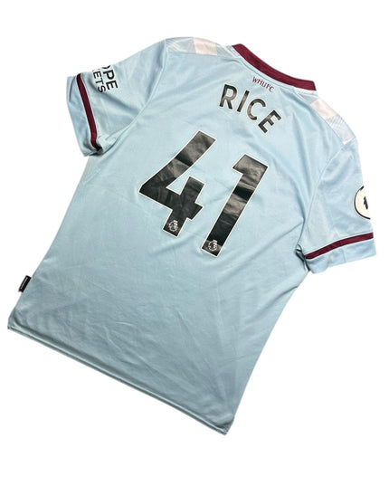West Ham Football Shirt 2021/2022 Away Rice 41 (XL)