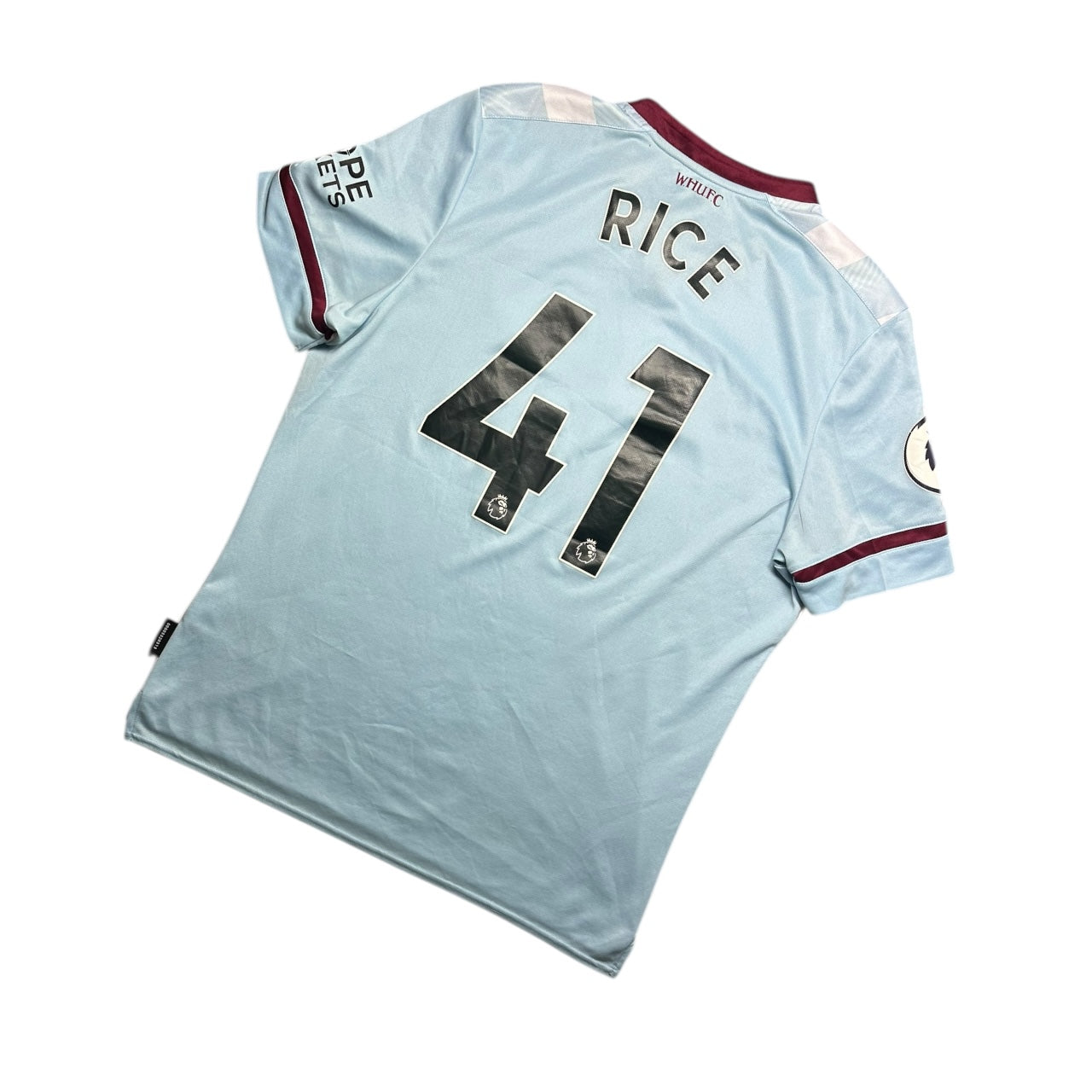 West Ham Football Shirt 2021/2022 Away Rice 41 (XL)