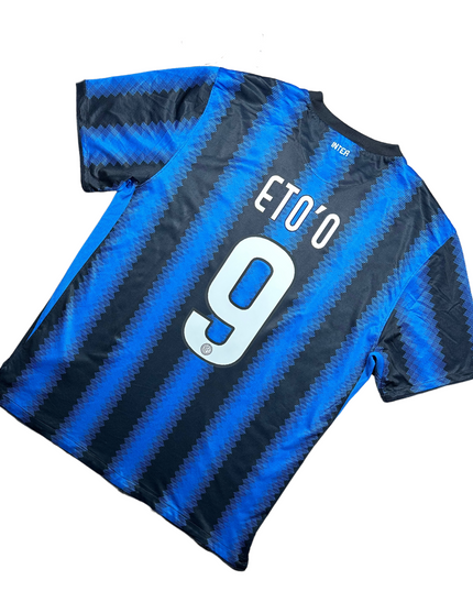 Inter Milan 2010/2011 Home Football Shirt Eto’o (9)