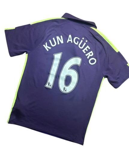 Manchester City Football Shirt 2014/2015 Third Kun Aguero 16 (M)