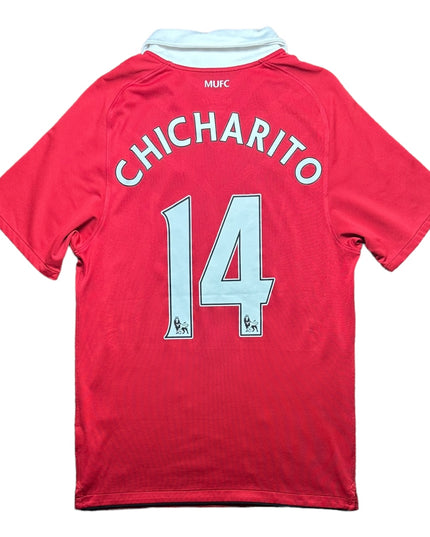 Manchester United 2010/2011 Home Football Shirt Chicharito 14 (S)