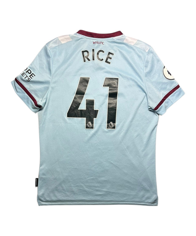 West Ham Football Shirt 2021/2022 Away Rice 41 (XL)