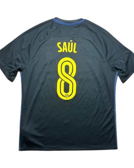 Atletico Madrid Football Shirt 2016/2017 Away Saul 8 (XL)