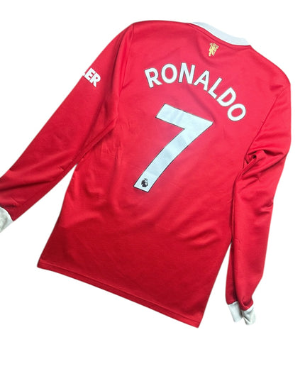 Manchester United Football Shirt 2021/2022 Home Ronaldo 7 L/S (S)