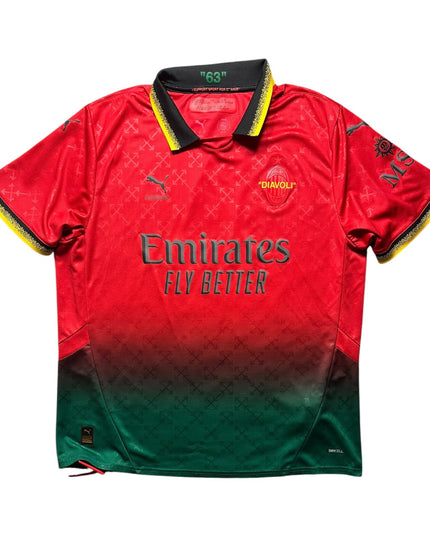 AC Milan Football Shirt X Off White ‘Diavoli’ Limited Edition (XL)