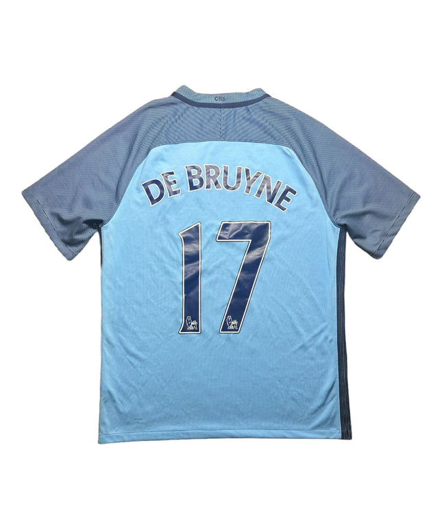 Manchester City 2017/2018 Home Football Shirt De Bruyne (17)