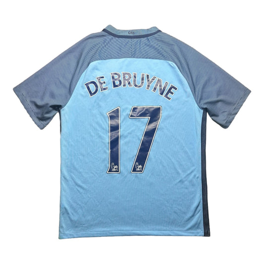 Manchester City 2017/2018 Home Football Shirt De Bruyne (17)