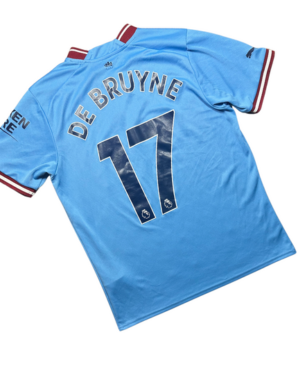 Manchester City 2022/2023 Home Football Shirt De Bruyne (17)