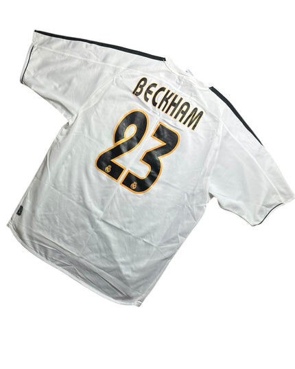Real Madrid Football Shirt Home 2003/2004 Beckham 23 (M)