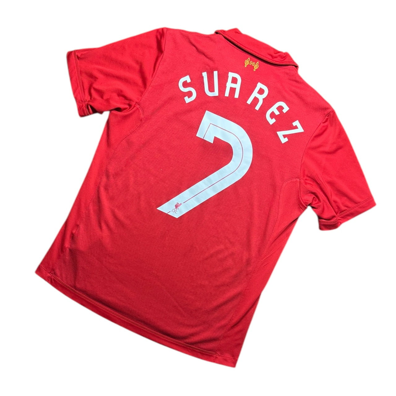 Liverpool Football Shirt 2012/2013 Home Suárez 7 UCL (L)