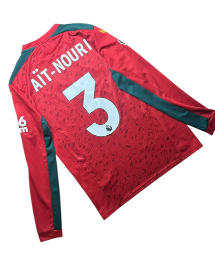 Wolves Football Shirt Away 2023/2024 Ait-Nouri 3 L/S (M)