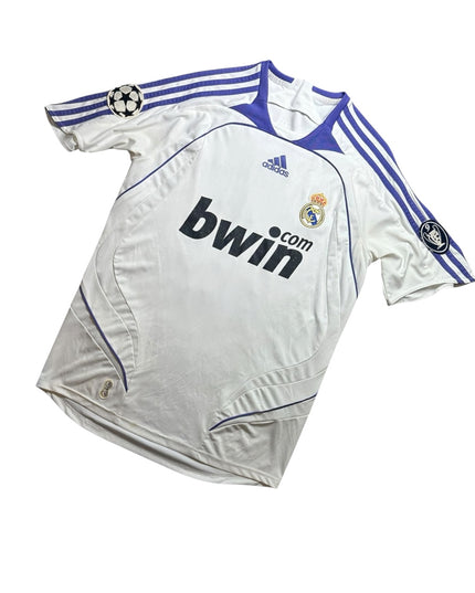 Real Madrid Football Shirt Home 2007/2008 Robinho 10 UCL (M)