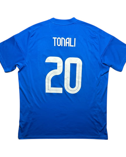 Italy Football Shirt Home 2024/2025 Tonali 20 (XL)