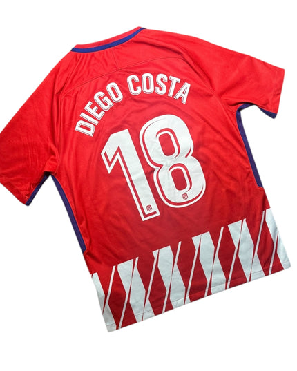 Atletico Madrid Football Shirt 2017/2018 Home Diego Costa 18 (L)
