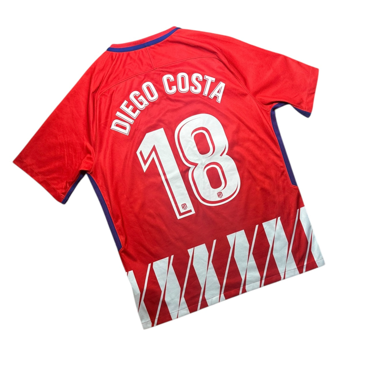 Atletico Madrid Football Shirt 2017/2018 Home Diego Costa 18 (L)
